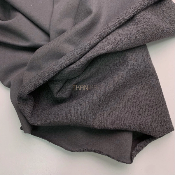 Футер 3 нитка петля хлопок цвет серый графит, арт. DF2150-13