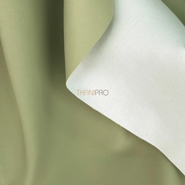 Плащевая ткань пич бондинг, арт. PL3025-14 цвет оливковый