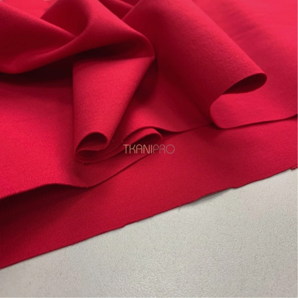 Трикотаж джерси плотный цвет красный, арт. DN2069-3