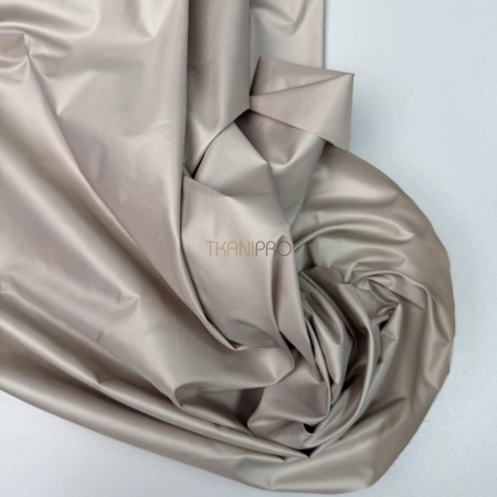 Ткань плащевая дюспо матовая бежевый серый, арт. PL2297-9