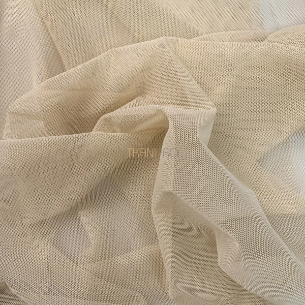 Эластичная сетка цвет бежевый телесный, арт. SS2400-6