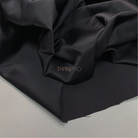 Атлас плотный цвет черный оникс, арт. IA2001-2