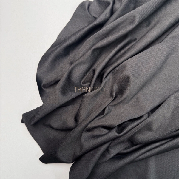 Холодное масло ткань цвет черный, арт. MD3009-3