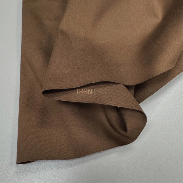 Костюмный хлопок стрейч цвет шоколадный, арт. TK2047-6