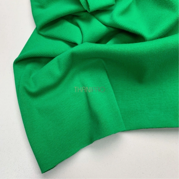 Трикотаж кашкорсе цвет зеленый травяной, арт. DW1201-40