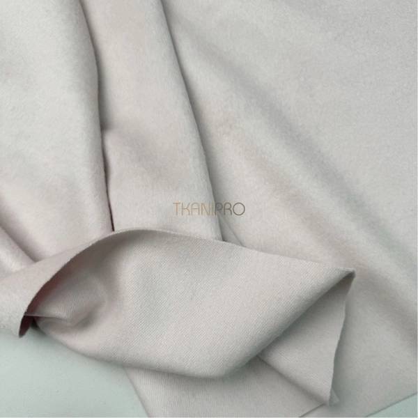 Пальтовая шерсть с ворсом цвет молочный лунный, арт. IKC3210-1