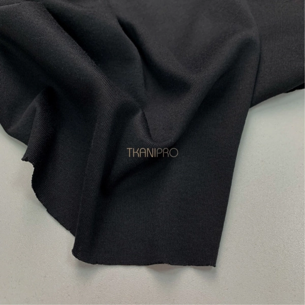 Трикотаж вискоза с эластаном, арт. TM3122-7 цвет черный