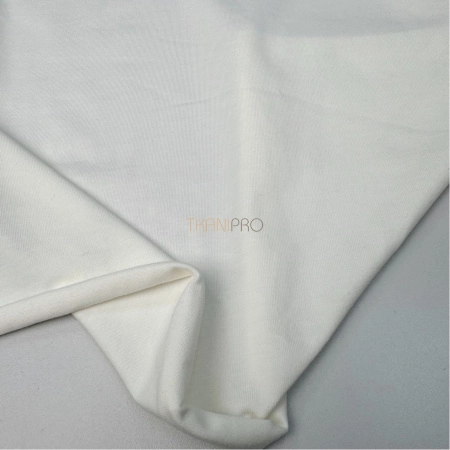 Отрез 1,5м. Трикотаж кулирная гладь, арт. DK3551-134 цвет молочный