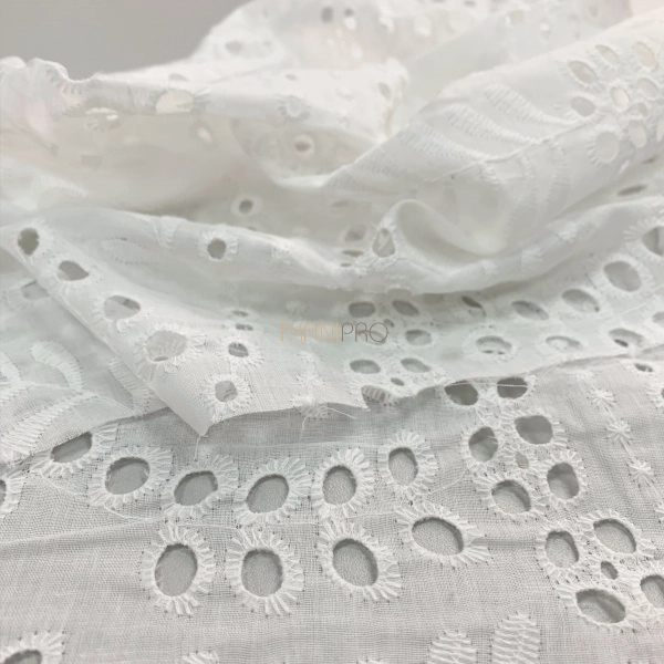 Хлопковое шитье, арт. QS2049-1 цвет белый молочный