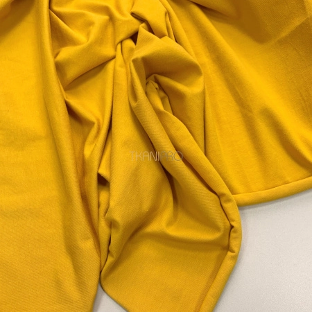 Трикотаж кулирная гладь, арт. DK3551-15 цвет желтый янтарный