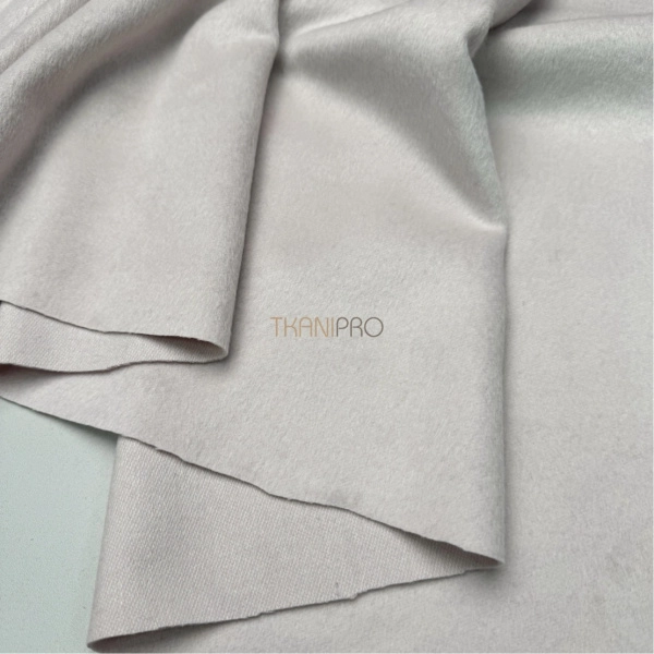 Пальтовая шерсть с ворсом цвет молочный лунный, арт. IKC3210-1