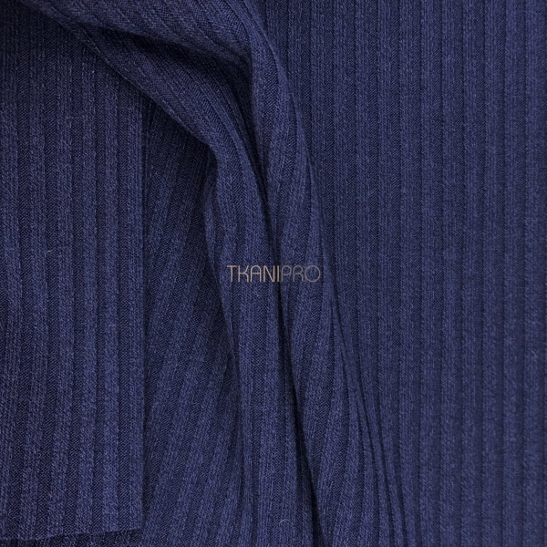 Трикотаж лапша, арт. DW1900-11 цвет темный синий