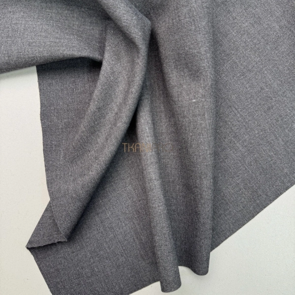 Костюмный твил с хлопком стрейч цвет серый, арт. KL3101-15