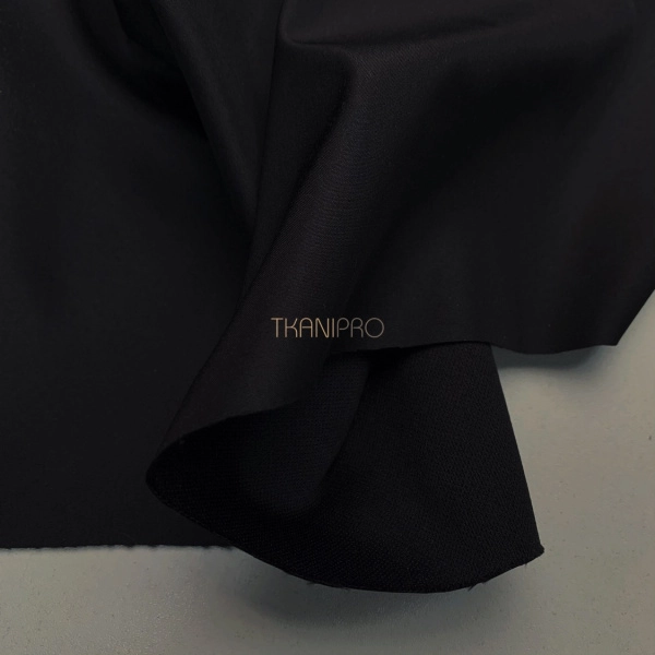 Плащевая ткань бондинг черная, арт. PL3434-1