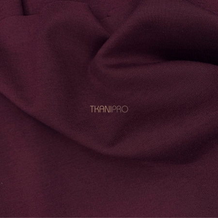 Ткань Джерси цвет бордовый, арт. D2038-15