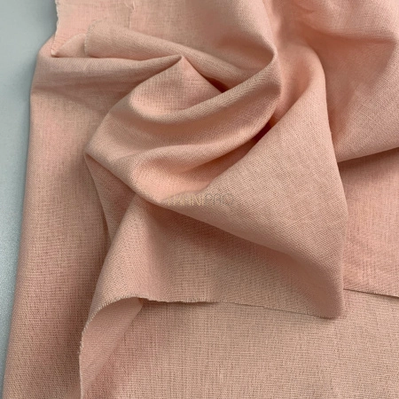 Ткань лён с вискозой цвет персиковый, арт. L2148-18