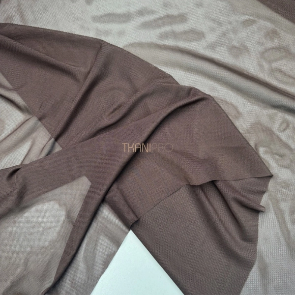 Сетка эластичная стрейч цвет коричневый, арт. SS2520-3