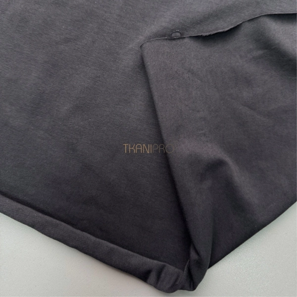 Трикотаж кулирная гладь цвет серый графит, арт. DK3555-6