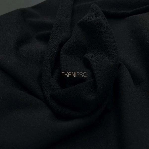 Футер 2 нитка петля цвет черный, арт. DF3710-1