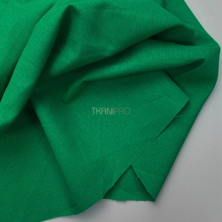 Ткань лён с вискозой цвет зеленый травяной, арт. L2150-22