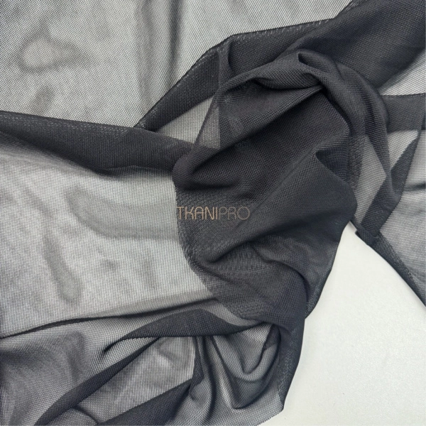 Сетка эластичная стрейч цвет черный, арт. SS2520-4