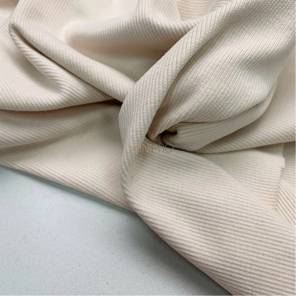 Трикотаж кашкорсе, арт. DW1201-15 цвет кремовый