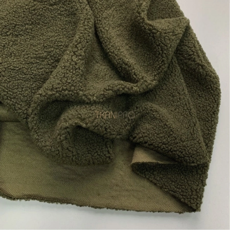 Мех барашек цвет хаки, арт. WF3040-58