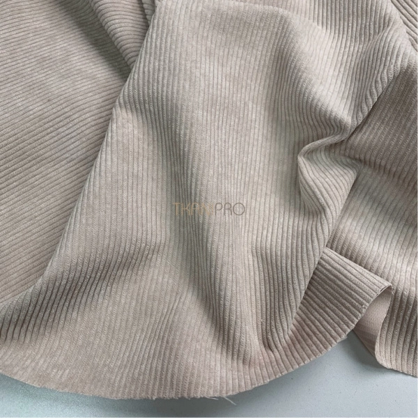 Вельвет ткань цвет светло-бежевый, арт. KV5351-5