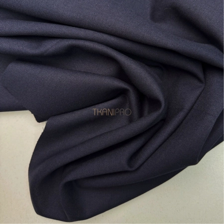Костюмный твил с хлопком стрейч цвет синий, арт. KL3101-18