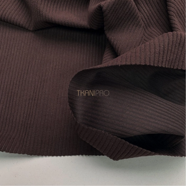 Вельвет ткань цвет коричневый, арт. KV5352-60