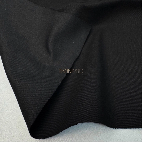 Хлопок твил стрейч цвет черный, арт. IKM4402-36