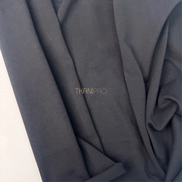 Кулирка плотная мерсеризованный хлопок цвет черный, арт. DK4101-2