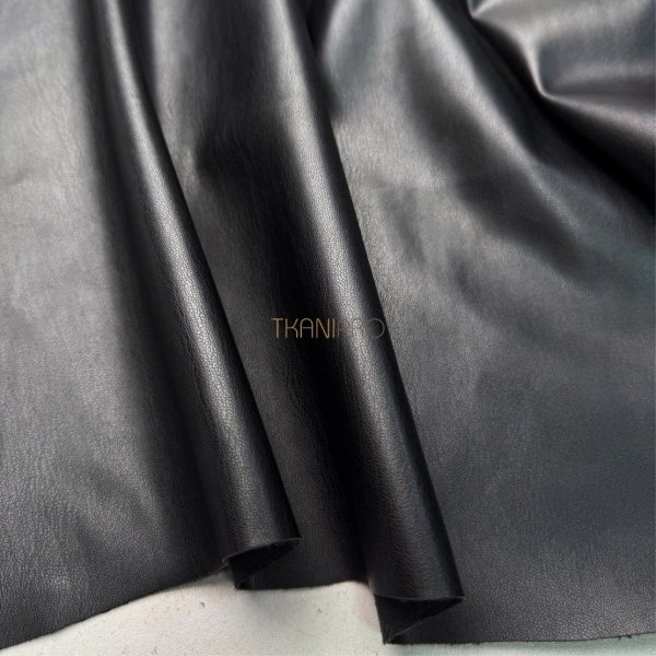 Искусственная кожа на замше цвет черный, арт. OW1941-1