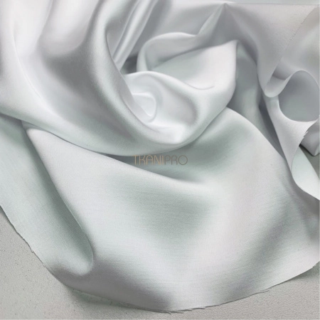 Сатин вискоза цвет белый, арт. SK2002-1