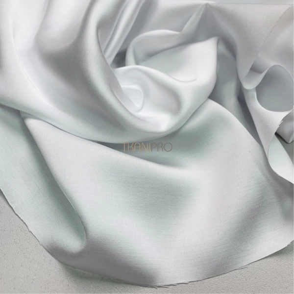 Сатин вискоза цвет белый, арт. SK2002-1