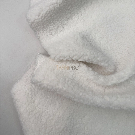 Мех барашек цвет молочный, арт. WF3043-2