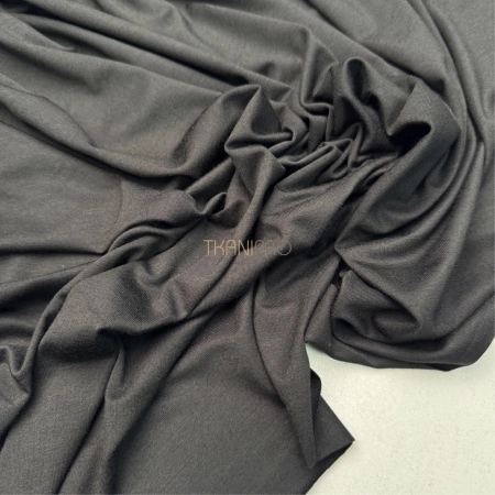 Трикотаж стрейч вискоза цвет черный, арт. MD2129-3