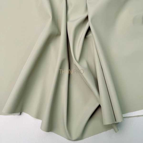 Плащевая ткань пич бондинг, арт. PL3232-158 цвет оливковый