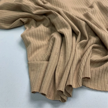 Трикотаж лапша, арт. DW2201-2 цвет бежевый песочный