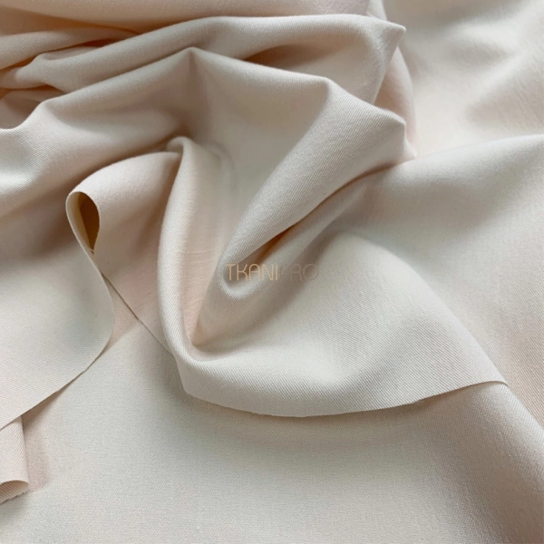 Костюмная ткань с вискозой цвет бежевый кремовый, арт. K1937-3