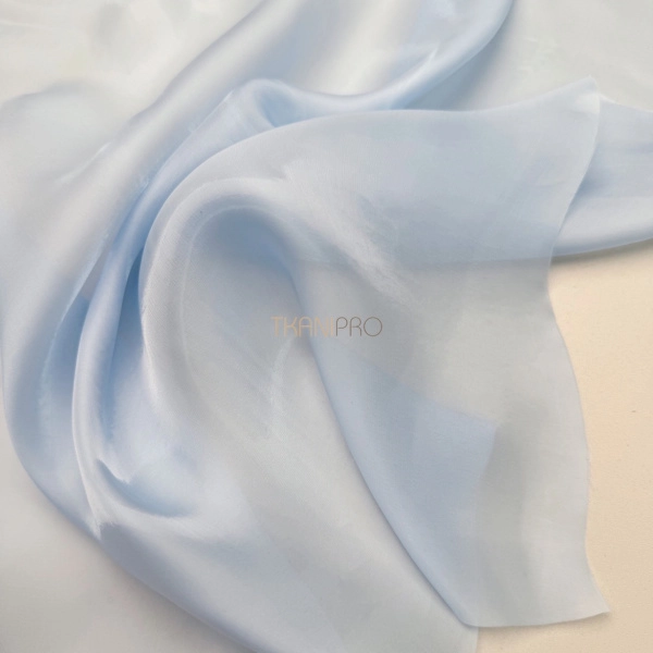 Органза твинкл сатин цвет голубой, арт. SO1036-4