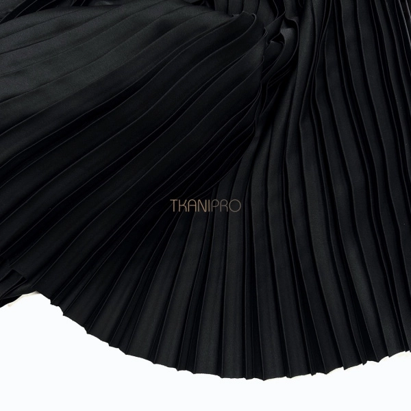Плиссе параллельное двойная складка цвет черный , арт. PLS1210-66