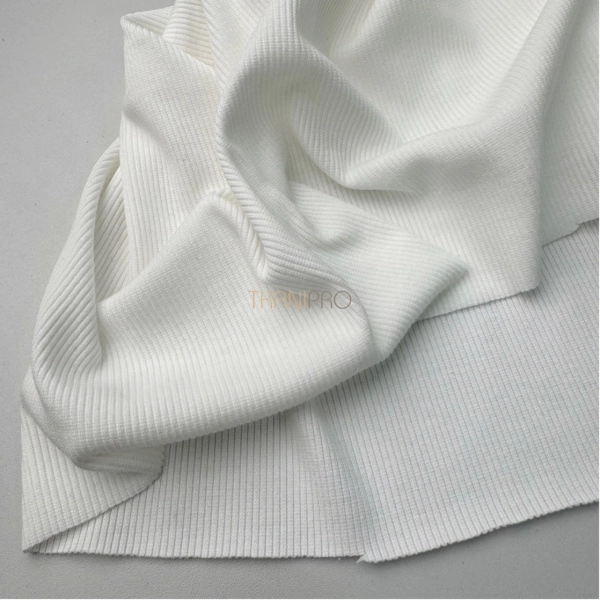 Трикотаж Кашкорсе с вискозой цвет молочный, арт. DW1967-1