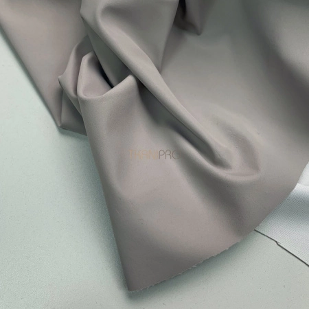 Плащевая ткань пич бондинг, арт. PL3232-2 цвет серый