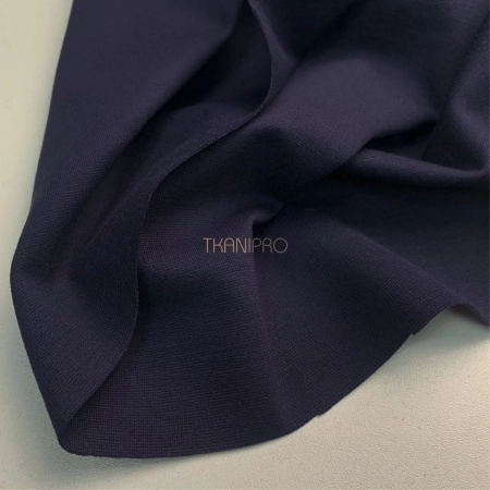 Трикотаж джерси плотный цвет синий, арт. DN1002-1