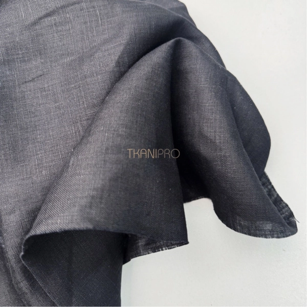 Лен цвет черный, арт. L4001-7