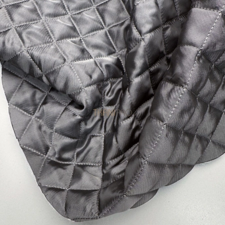 Стеганая ткань на синтепоне цвет серый, арт. IPS2016-3