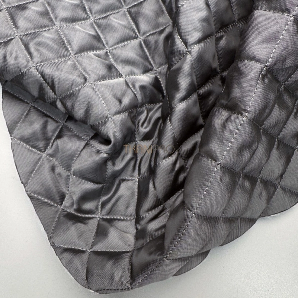 Стеганая ткань на синтепоне цвет серый, арт. IPS2016-3