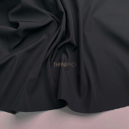 Плащевая ткань пич бондинг цвет серый антрацитовый, арт. PL3232-151