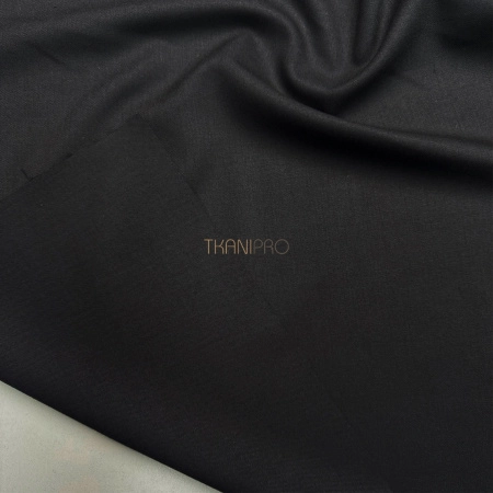 Костюмный твил с хлопком стрейч цвет черный, арт. KL3101-19